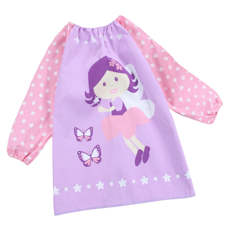 

Long Sleeve Children's Waterproof Art Smock Baby Painting Clothes Apron Smock Bib Apron For Feeding