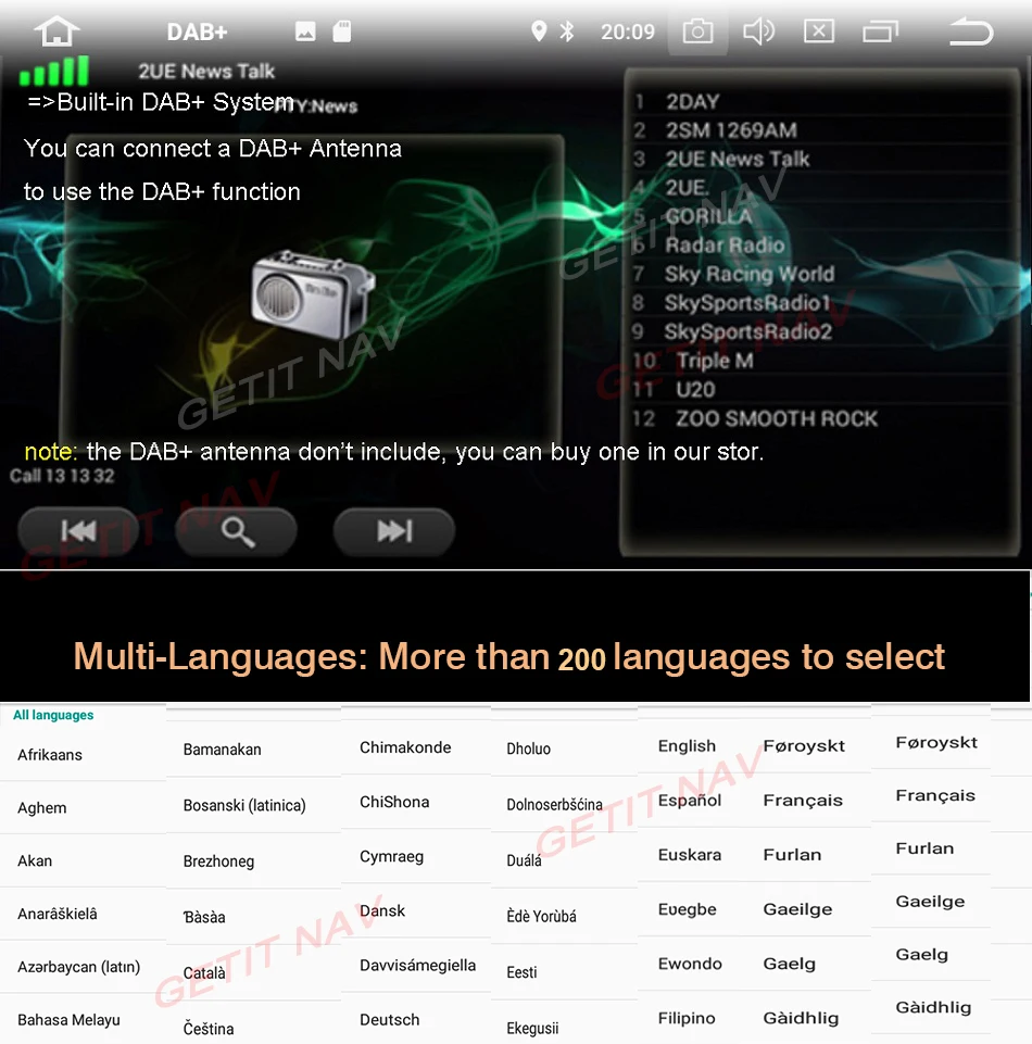 Sale Android 9.0 2 din Car Stereo Radio For Rapid Yeti VW Volkswagen passat b6 golf 4 5 6 polo tiguan Seat Altea Toledo BORA 9