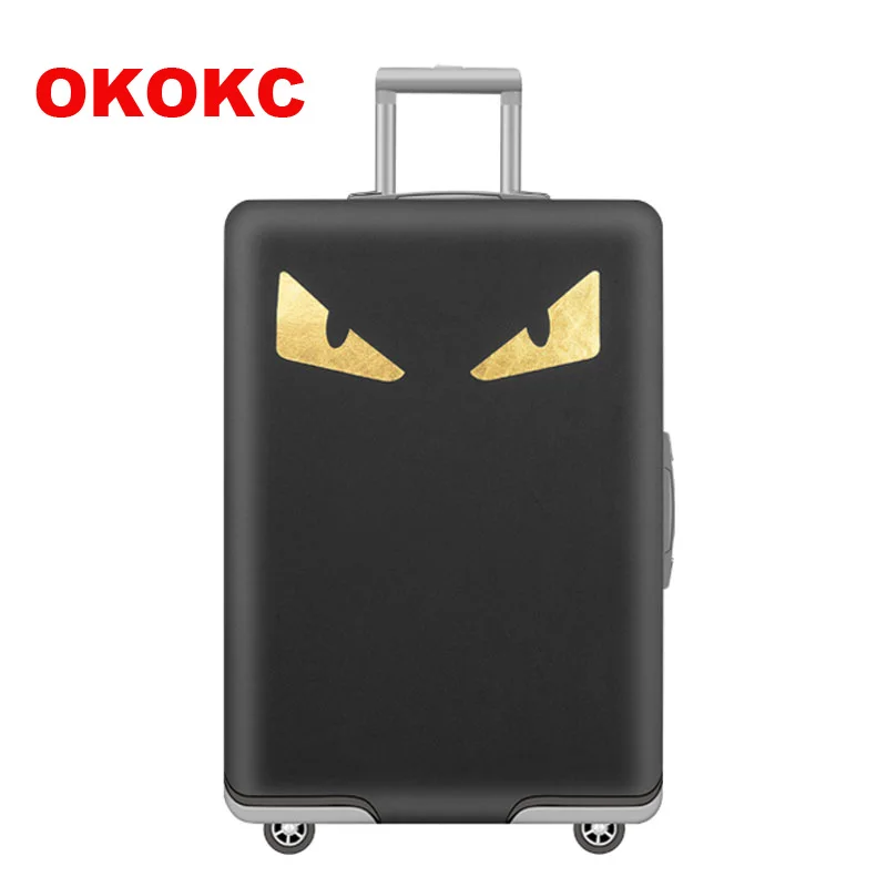 OKOKC эластичный зеленый защитный чехол для багажа на колесиках 19 32 дюйма самый