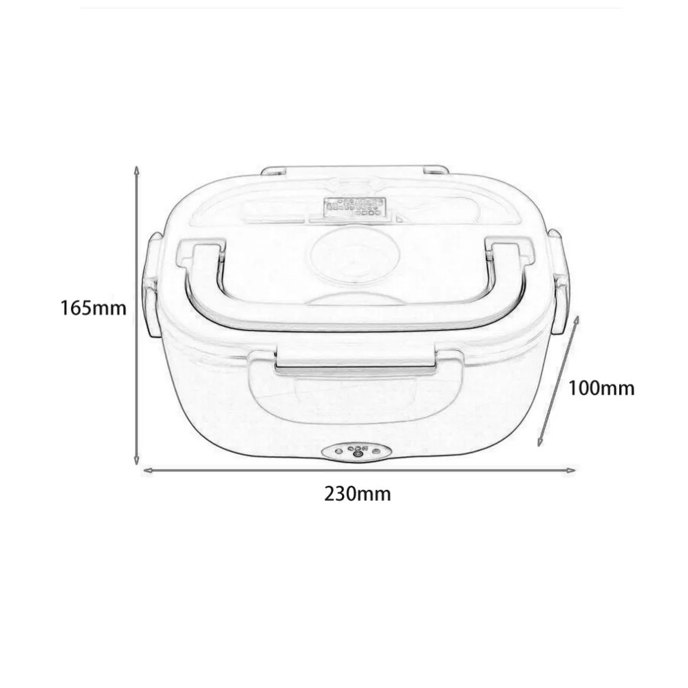 12 В мини электрический автомобиль теплоизоляция Ланч-бокс зарядка горячий рисоварка Многофункциональный штекер пластиковая коробка уплотнение столовые приборы