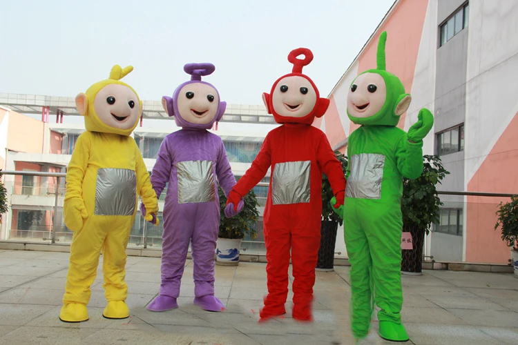 

2018 Adult Cute Teletubbies Mascot Costume Multiple Color Fancy Dress Festive Clothing Adult Cute Halloween Teletubbies Mascot