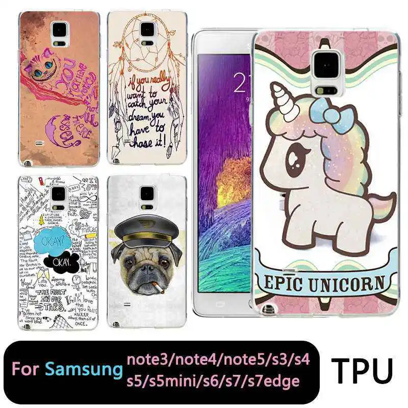 Qmswei ТПУ мягкий чехол для телефона samsung S8 s6 s7 edge s4 s5 s3 C5 C9 note3 note4 note5 ясно стежка