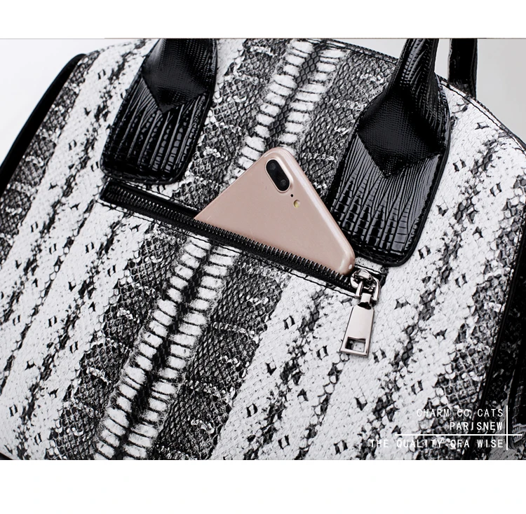 BENVICHED Женская Корейская версия новая сумка женская простая сумка осенняя и зимняя модная атмосферная змеиная сумка c146