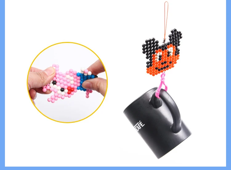 DOLLRYGA набор бусин «сделай сам» 3D Cuentas Хама бусины 5 мм 4400 шт. Pegboard Aqua perlen пазл для детей браслет Ткацкая лента подарок для девочки