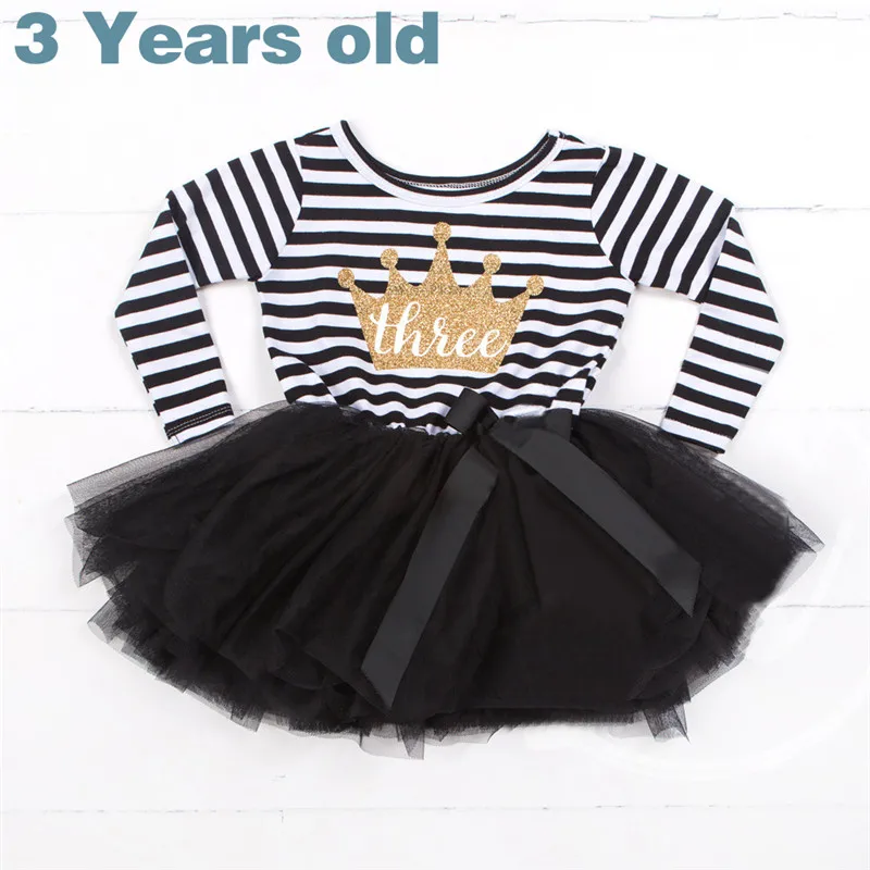 От 1 до 3 лет платье для девочек; Одежда для новорожденных девочек на День рождения; одежда в полоску с длинными рукавами; осенние платья для девочек; вечерние платья; Vestidos - Цвет: A00286HI3
