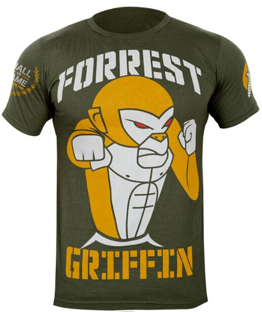 

man short sleeve t-shirt Forrest Griffin mma fight tops Fightwear boxing jerseys tops