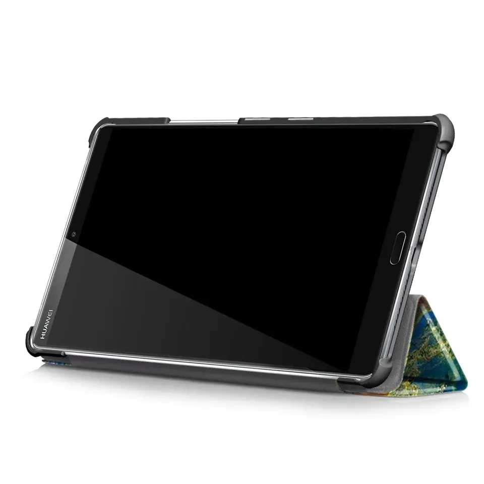 Чехол для huawei MediaPad M5 Lite 8 8,0 JDN2-W09 JDN2-AL00 JDN2-L09 Чехол Премиум окрашены складной кожаный чехол с подставкой Funda