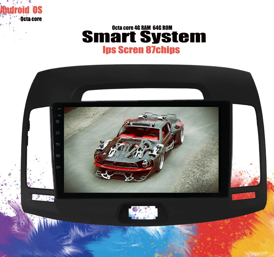 Восьмиядерный Android 10 0 6G ram + 128G rom автомобильный dvd плеер для hyundai elantra 2007 2011