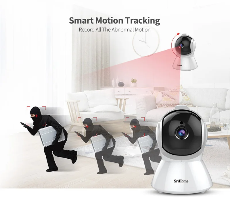 AI Body Auto-tracking IP камера Умный дом Wifi 1080P CCTV камера H.265 для помещений, ночное видение, сигнализация, обнаружение движения, детский монитор