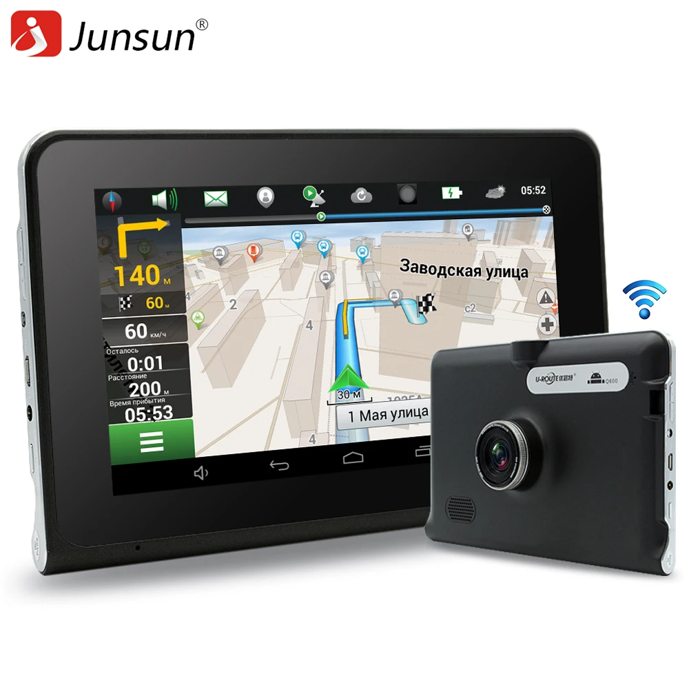 Junsun 7 inch gps android navigation capacitive screen car dvrs