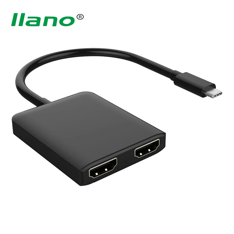 

USB C to Double DisplayPort/HDMI Cable (4K@30Hz) Type C to DP 1.2/HDMI 1.4 Male to Female Adapter for MacBook Samsung Galaxy S9