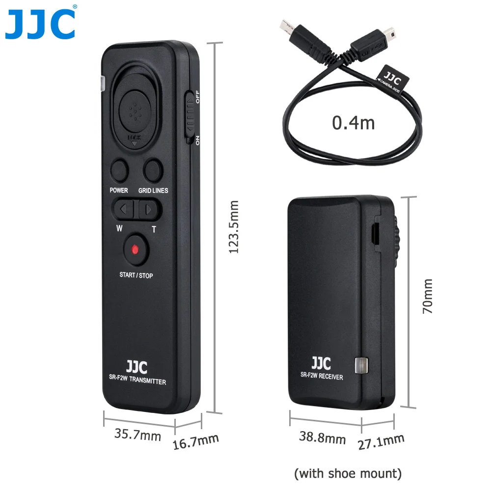  JJC Camera Wireless Remote Control for SONY Alpha a7III a7SII a7R a6000 a6300 a6500 etc. Replace RM