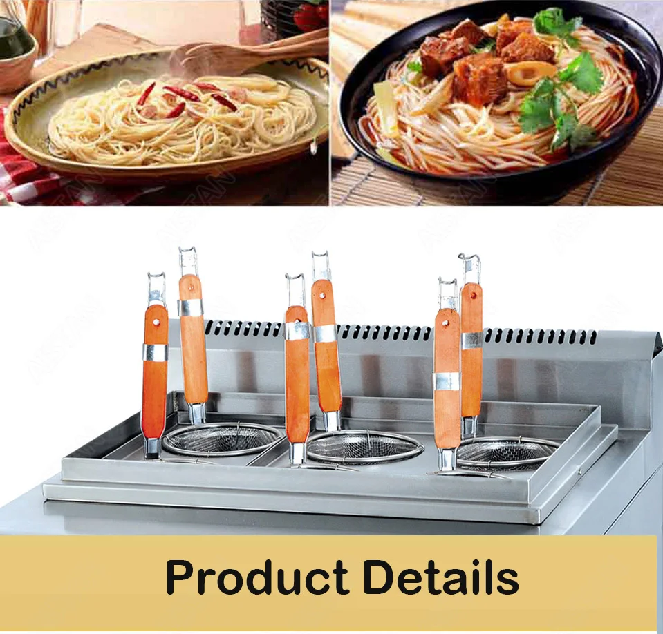 GH676 6-basket gas counter top pasta cooker for commerical use GH676 6-basket gas counter top pasta cooker for commerical use