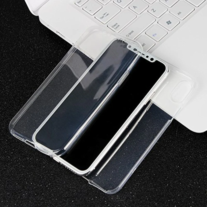 360 Degree Soft TPU Front & Back Full Body Clear Soft TPU Case Cover For iPhone  (1)