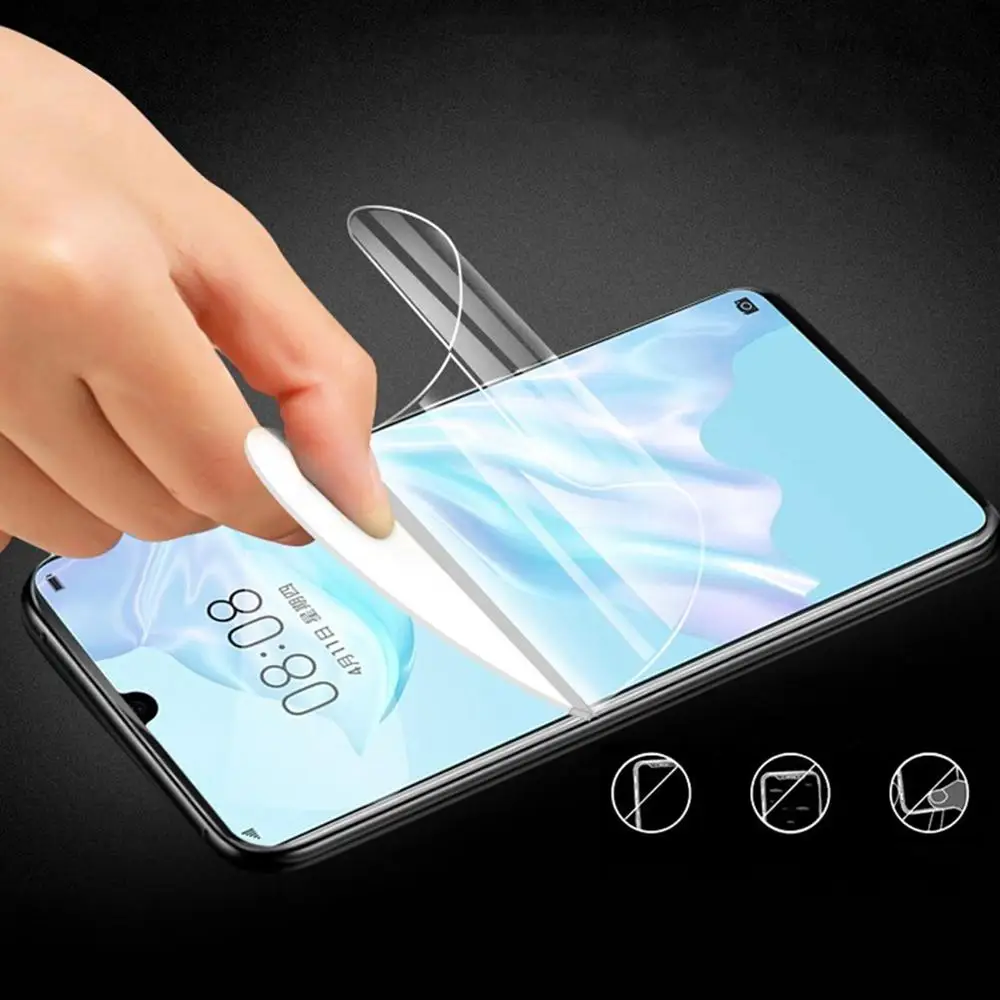 Передняя + задняя Гидрогелевая пленка 6D для Huawei P30 Pro Lite Mate 20 20X искусственная Honor 20i
