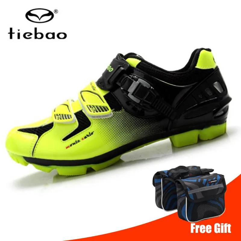 

TIEBAO cycling shoes sapatilha ciclismo mtb men sneakers outdoor self-locking bicycle shoes men Breathable Mountain Bike Shoes