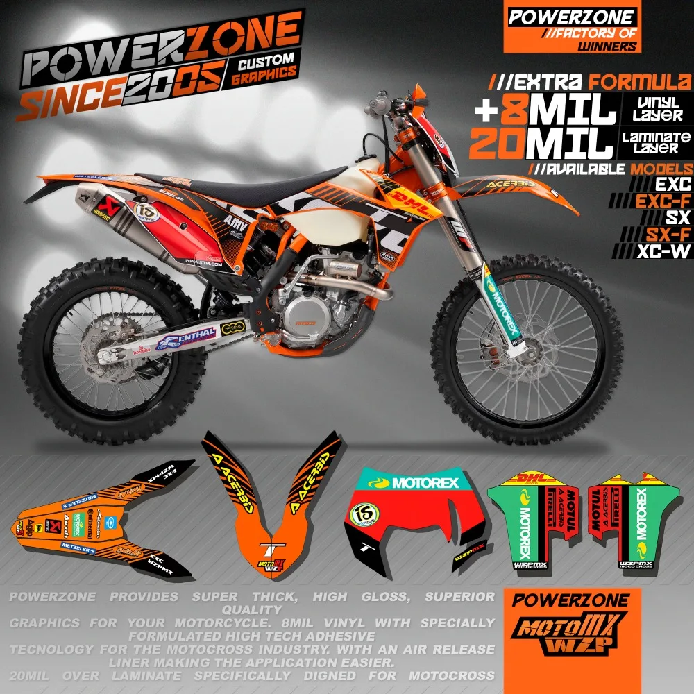 Customizableteam Grafica Sfondi Decals 3 M Kit Adesivi Per Ktm Sx Sxf Exc Xcw 125 250 450 530 08 18 Sticker Kit Graphic Backgroundsgraphics Kit Aliexpress