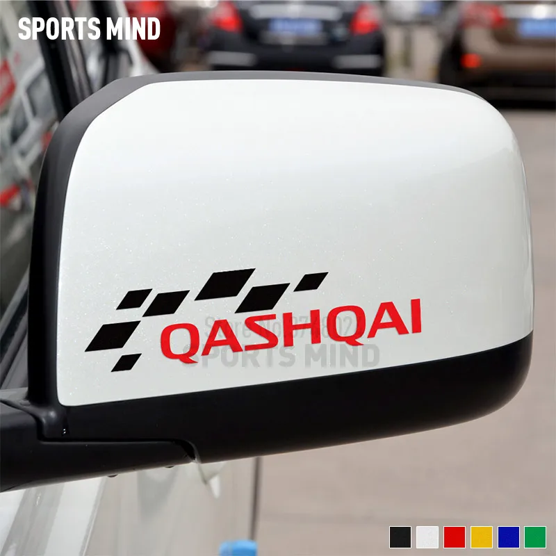 

1 Pair SPORTS MIND SPORT Car Styling Rearview Mirror Car Sticker Decal For Nissan Qashqai j11 j10 Sticker For Car Accessories