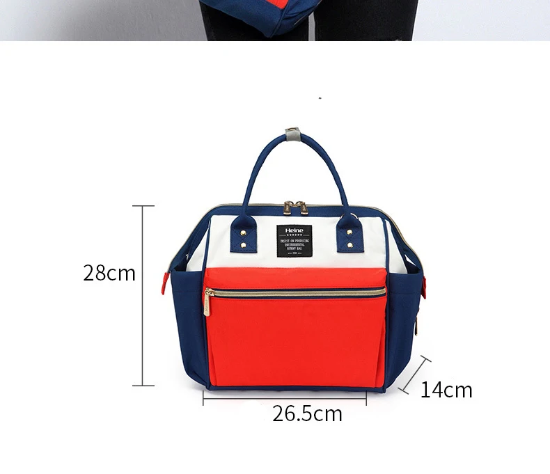 Водонепроницаемая сумка для подгузников для мамы, многофункциональная модная переносная сумка через плечо для мамы и ребенка