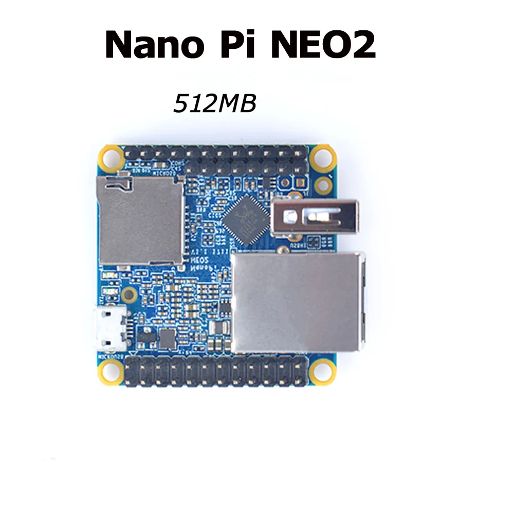 NanoPi NEO2 LTS макетная плата быстрее, чем Raspberry PI 40X40 мм(512 МБ/1 ГБ DDR3 ram) ARM Cortex-A53 Allwinner H5 - Цвет: Красный