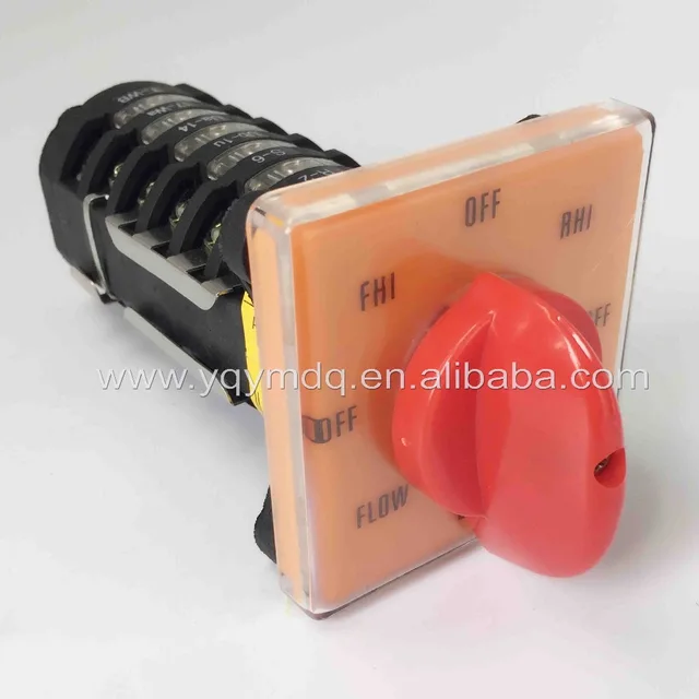 Rotary switch 6 poles T 16EXF64D 8 Position milling machine switch