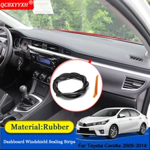 QCBXYYXH автомобиль-Стайлинг резиновые анти-Шум Звукоизолированные пыле приборной панели автомобиля Лобовое стекло щеточное для Toyota Corolla 2009
