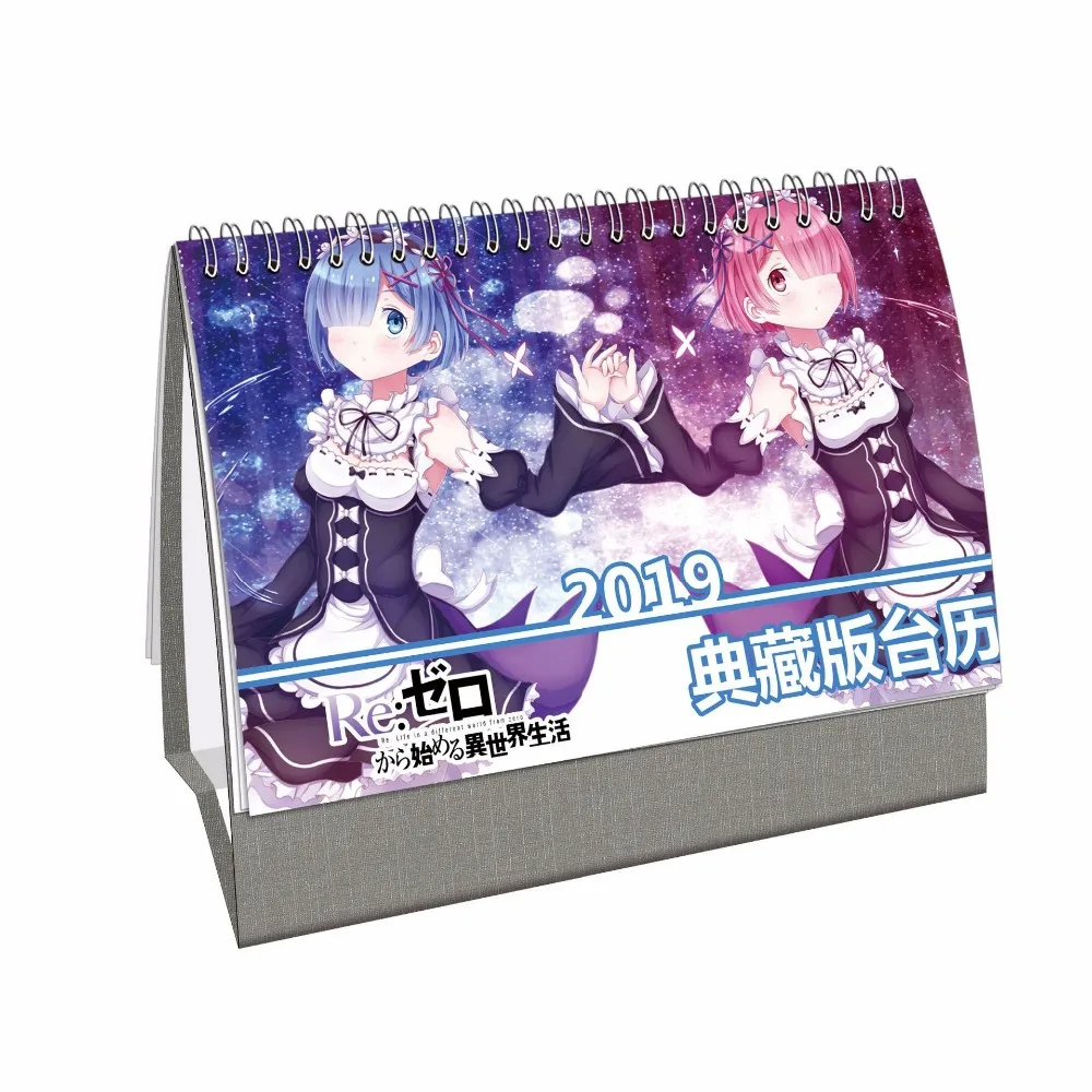 Japanese Anime ReZero kara Hajimeru Isekai Seikatsu 3D Desk Calendar