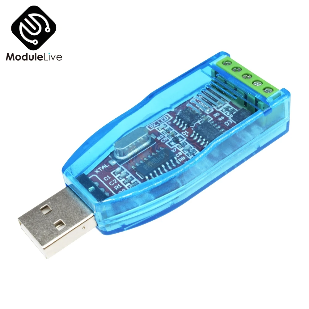 

NEW Industrial USB To RS485 Converter Upgrade Protection RS485 Converter Compatibility V2.0 Standard RS-485 A Connector Adapter