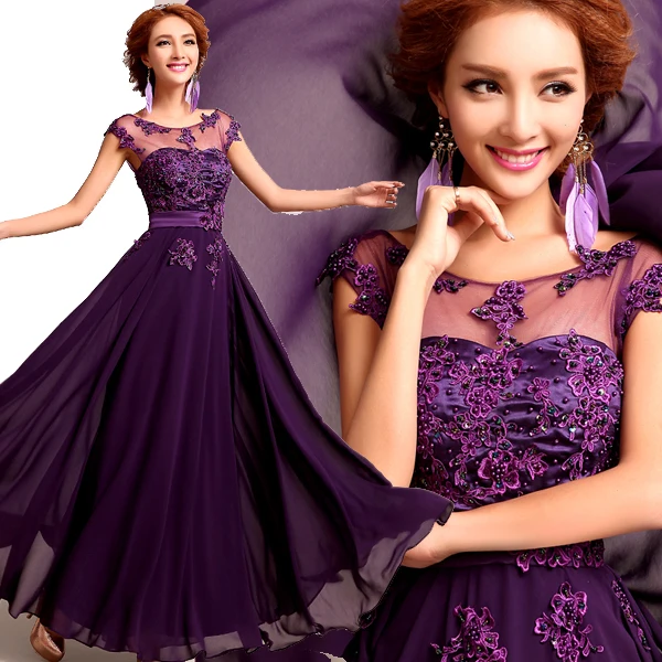 Special New StryleElegant Purple Bride 