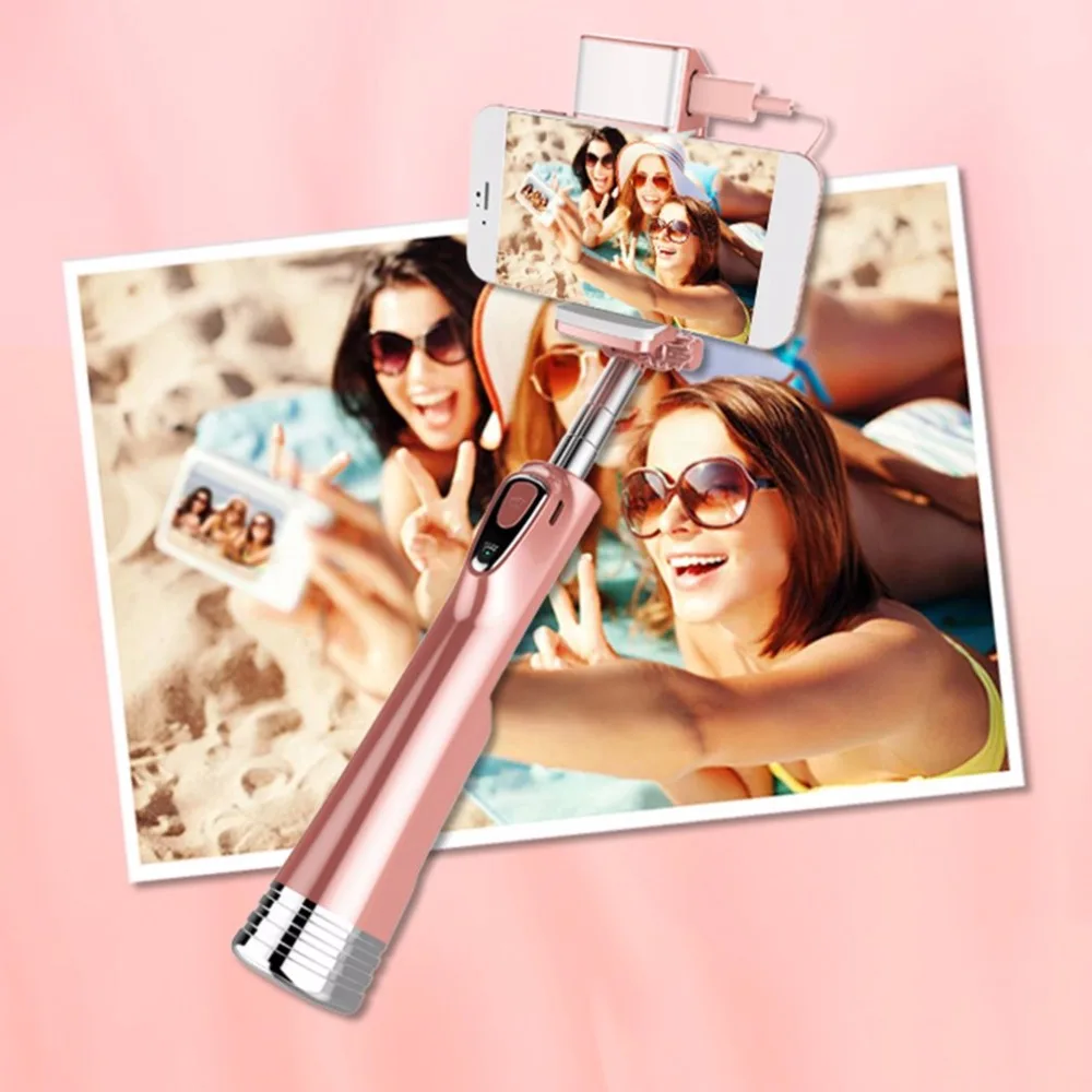 

Ergonomic A3 Wireless Bluetooth Selfie Stick LED Fill Light Beauty Extendable Monopod Self-timer Suitable For Android Phones