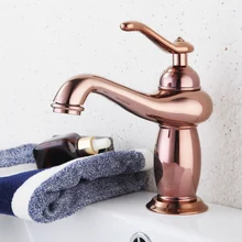 Cheap Luxury Rose Gold Bathroom Sink Faucet Single Handle Hot Cold Wash Mixer Water Tap Deck Mounted Basin Faucets KD1332 Cheap Luxury Rose Gold Bathroom Sink Faucet Single Handle Hot Cold Wash Mixer Water Tap Deck Mounted Basin Faucets KD1332