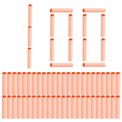 

100pcs Hollow Head 7.2cm Soft Bullets Toy Gun Darts for Nerf Gun Refill Darts Universal Foam Blasters for N-strike Elite Series