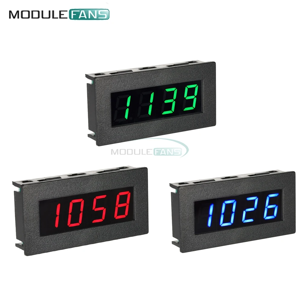 

High Precision Digital Frequency Tachometer 0.56" 4 LED DC 8-15V Car Motor Speed Meter RPM velocity Tester 5-9999R/M tacometro