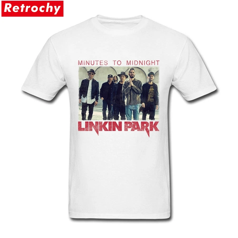 Jatuh Shipping Antik Linkin Park Kaus UK Kaus Pria Konser Tali Tour Kemeja Lengan Pendek Kaus Katun Besar Tall ukuran Pakaian-Internasional