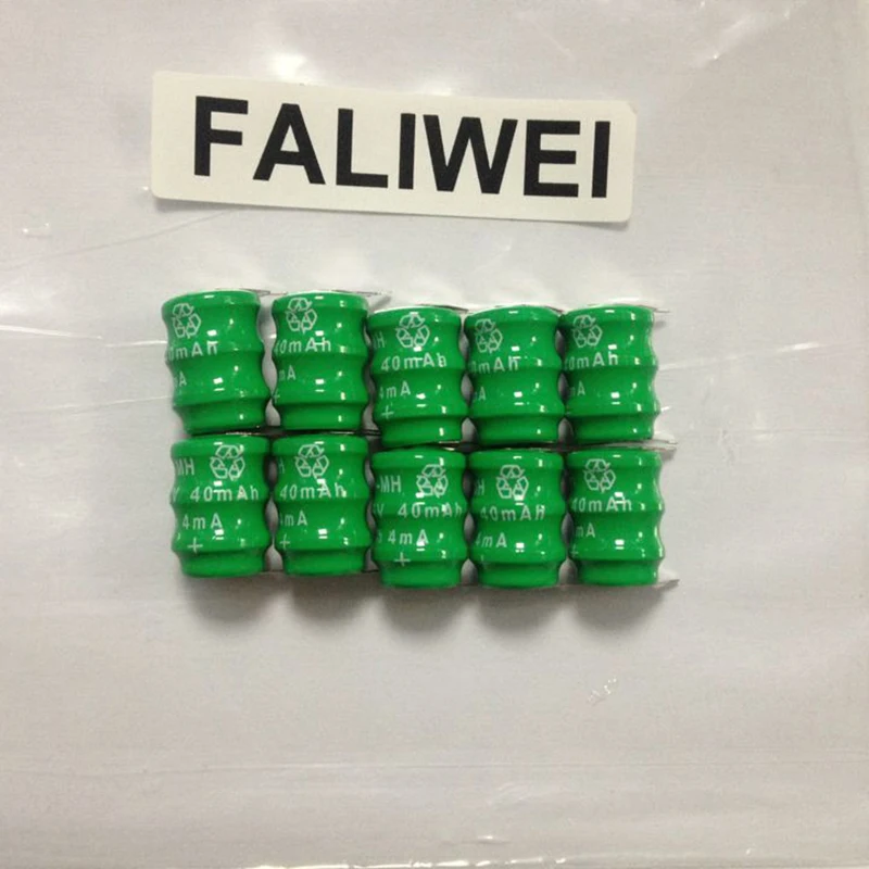 

10pcs/lot New Ni-MH 3.6V 40mAh Rechargable Battery Cells