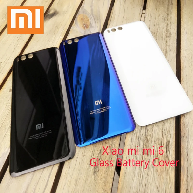 Xiaomi mi 6 Задняя крышка батареи чехол 3D стеклянный корпус задняя дверца-крышка