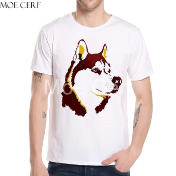 

2017 Summer Wooden Huskies T Shirt Men Ink Style Dog Printed Modal Tee Tops Men Hipster Short Sleeve T Shirt Homem L10-C-103