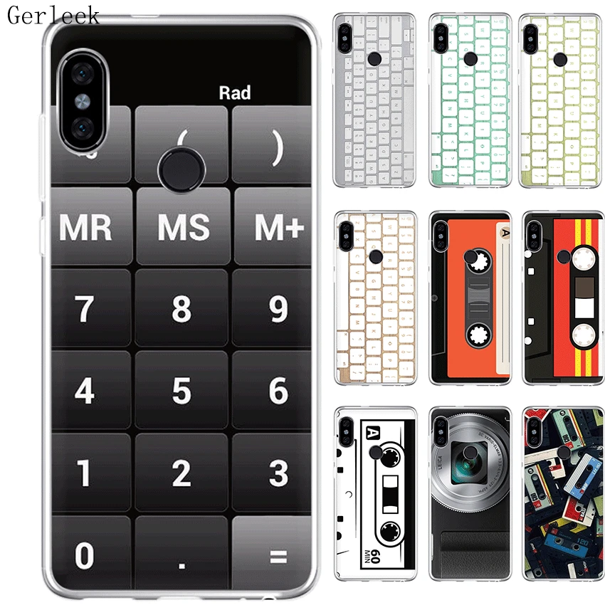 

Phone Case For Xiaomi Redmi Note 6 7 3 Pro 4 4X 5 5A Cover Retro Camera Cassette Tapes