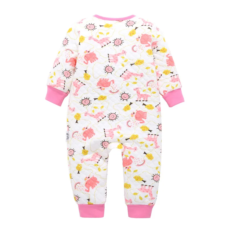 COSPOT 2019 nuevo recién nacido mono de dibujos animados primavera invierno espesar cálido mameluco bebé niños pijamas de las niñas Bebes ropa traje de cuerpo D21