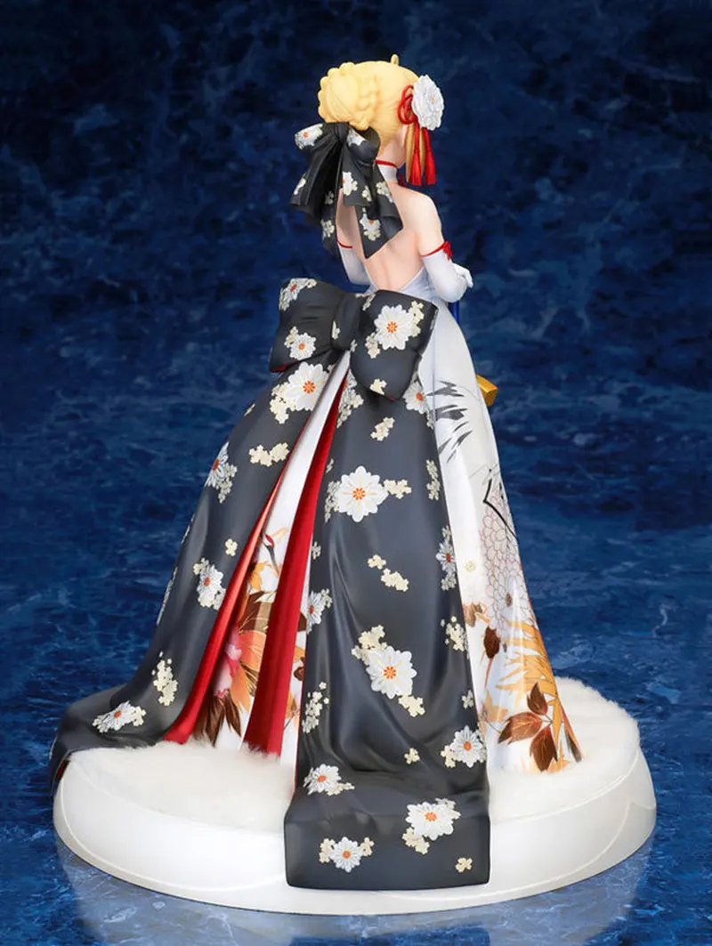 Аниме Fate Stay night Fate/Extella Saber Arturia и Altria кимоно костюм Ver. Со светодиодной базой Статуя