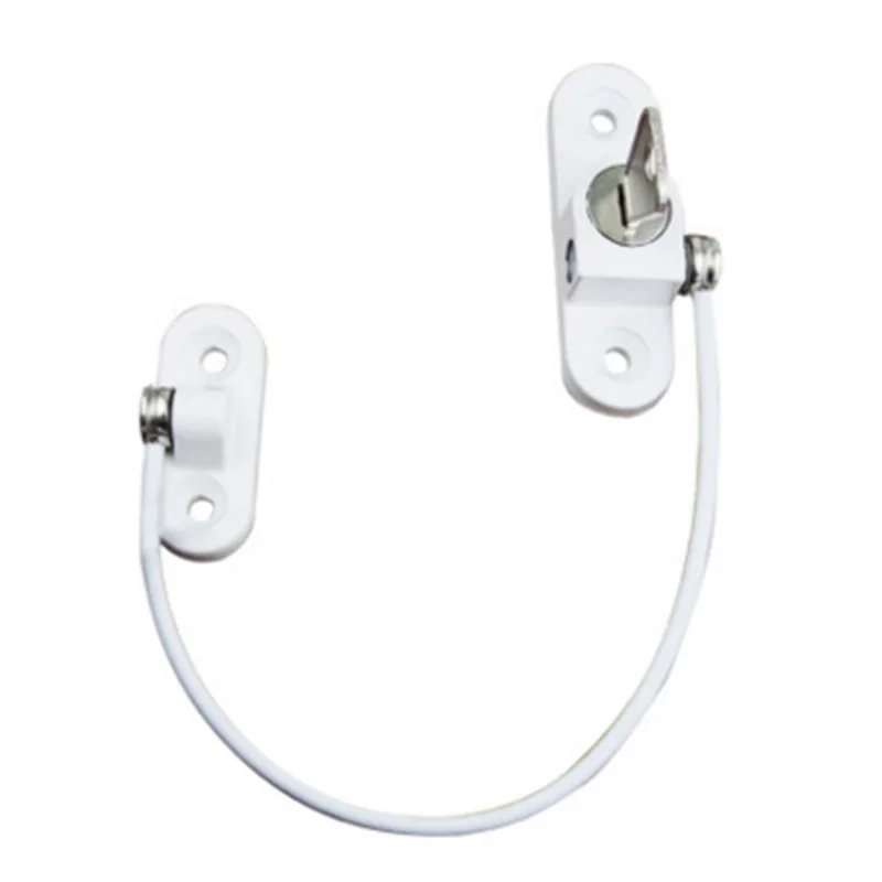 Child Safety Window Lock White Window Cable Restrictor Child Proof Security Wire