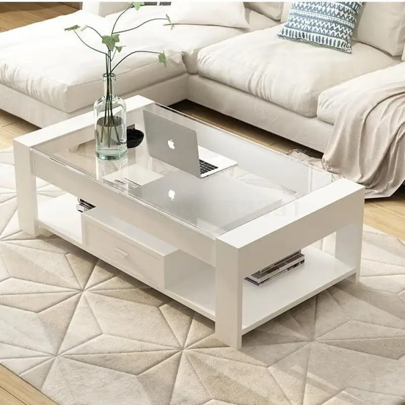 Best Tea Table Simple Modern Tempered Glass Tea Table Living Room Simple Small Huxing Creative Tea Table Table Table 14
