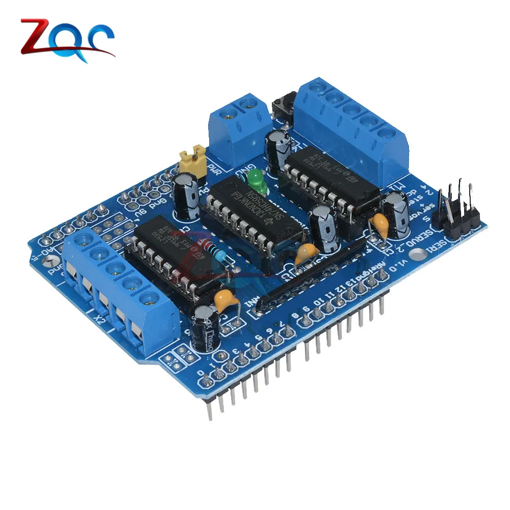 Плата расширения двигателя L293D для Arduino Mega2560 4 канальный H Bridge|board for arduino|board controlboard