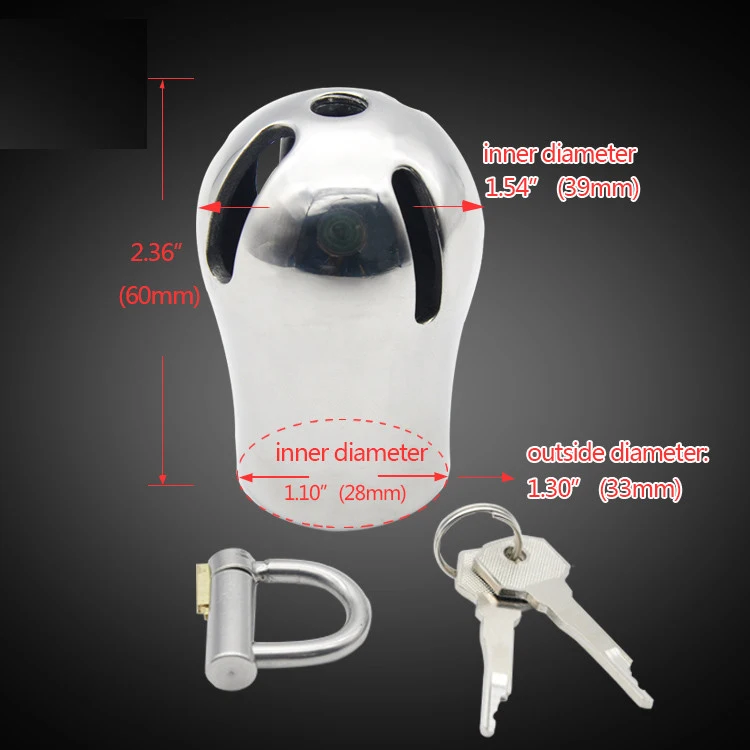 Prison-Bird-Male-Luxury-Chastity-Stainless-steel-Cage-with-Titanium-Plug-and-PA-Lock-A294 (2) 