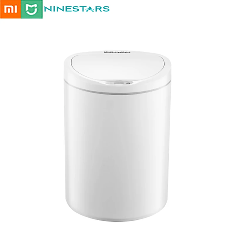 

NINESTARS intelligent sensor trash can Intelligent sensing one-button Auto Sealing Bins Induction Cover Trash 8L