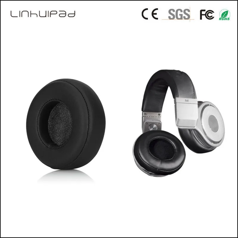 Linhuipad Headphone Ear Pads Cushion Leather Ear Cups for Beat By Dr Dre PRO DETOX Headphones with aliexpress free Shipping