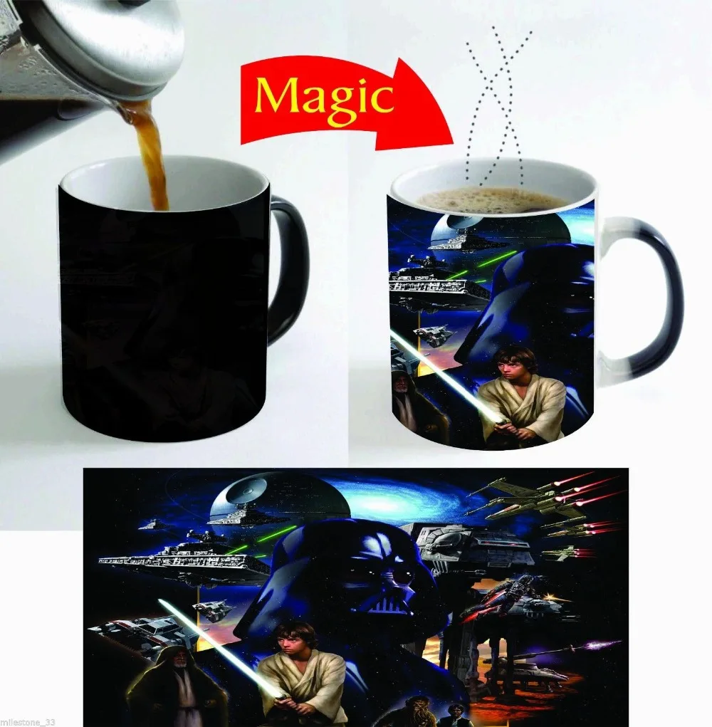 star wars mugs coffee mug friend gifts novelty heat reveal cup heat ...