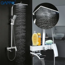 GAPPO смеситель для душа, смеситель для ванной, смеситель для душа, смеситель для ванны, смесители для дождя, настенный Сантехнический смеситель