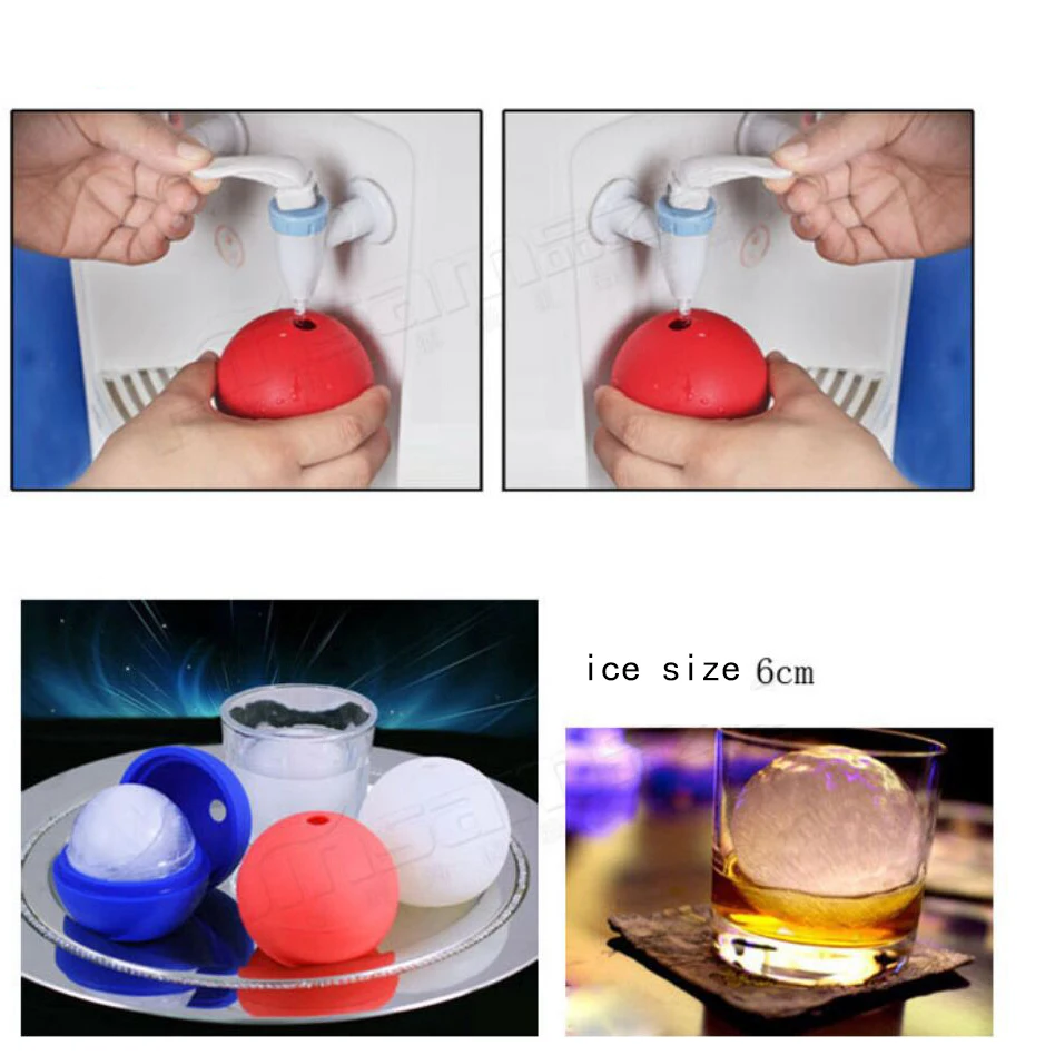 Silicone Star Model Ice Moulds 3D Ball Maker Mold Sphere Mould Ice Cube Ball Hole Hockey Mold DIY Making Mold Ice Tray Tool 7