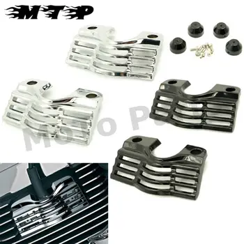 

2x CHROME/BLACK FINNED SLOTTED HEAD BOLT SPARK PLUG COVERS GUARDS KITS FOR HARLEY TOURING ROAD GLIDES 2009-2013 2012 2011 2010